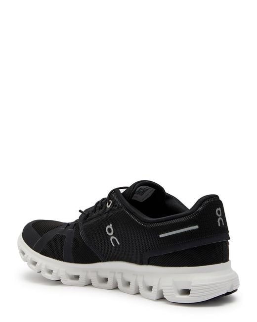 On Shoes Black Cloud 6 Panelled Mesh Sneakers