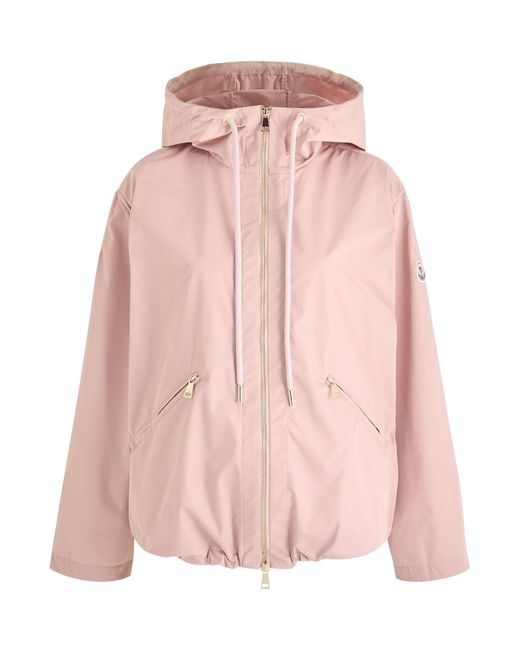 Moncler Pink Cassiopea Hooded Shell Jacket