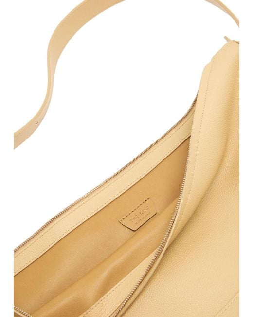 The Row Metallic Jouve Grained Leather Shoulder Bag
