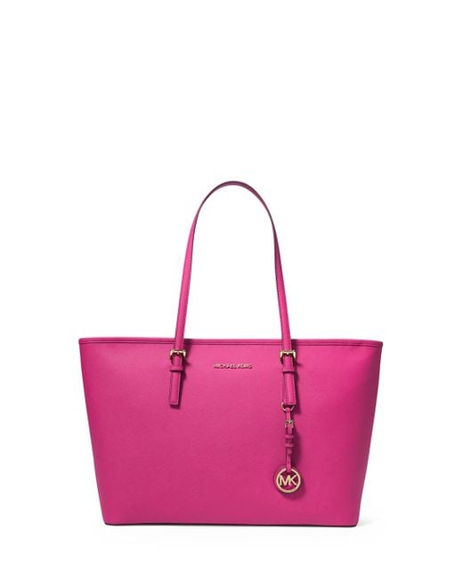 MICHAEL Michael Kors Jet Set Travel Medium Saffiano Leather Topzip