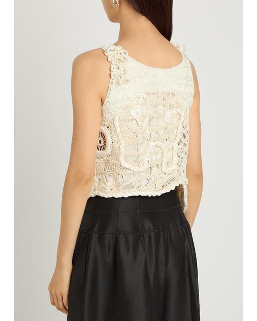 Heirlome Natural India Woven Silk And Cotton-Blend Top