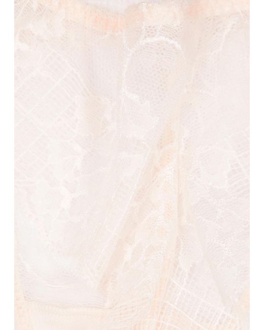 Simone Perele White Reve Lace Thong