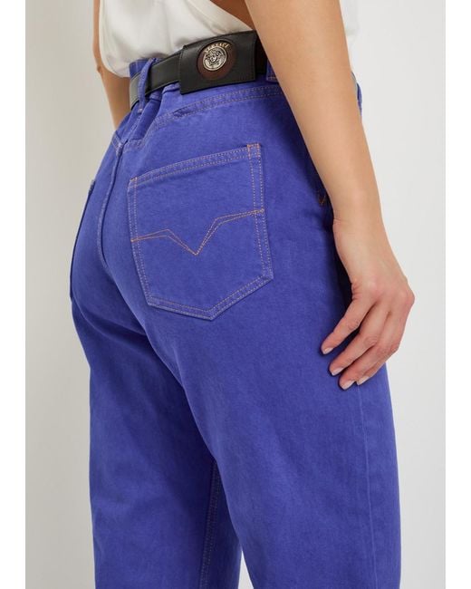 Versace Blue Straight-Leg Jeans
