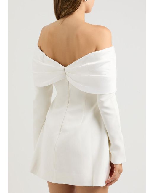 Odd Muse White The Ultimate Muse Bow Mini Dress