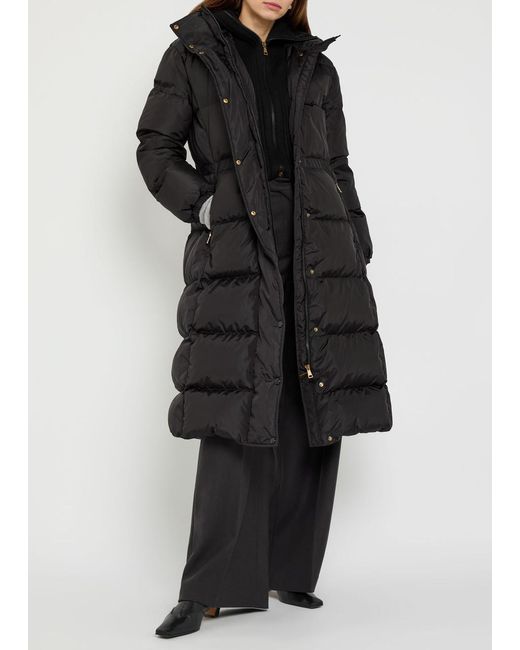 Moncler Black Chamer Padded Nylon Coat