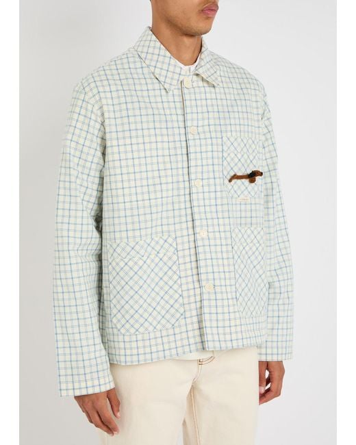 S.S.Daley White Clarence Cotton-Blend Jacket for men