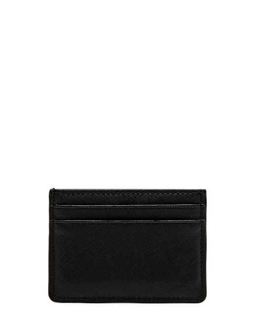 BOSS by HUGO BOSS Logo Leather Card Holder in Black for Men | Lyst
