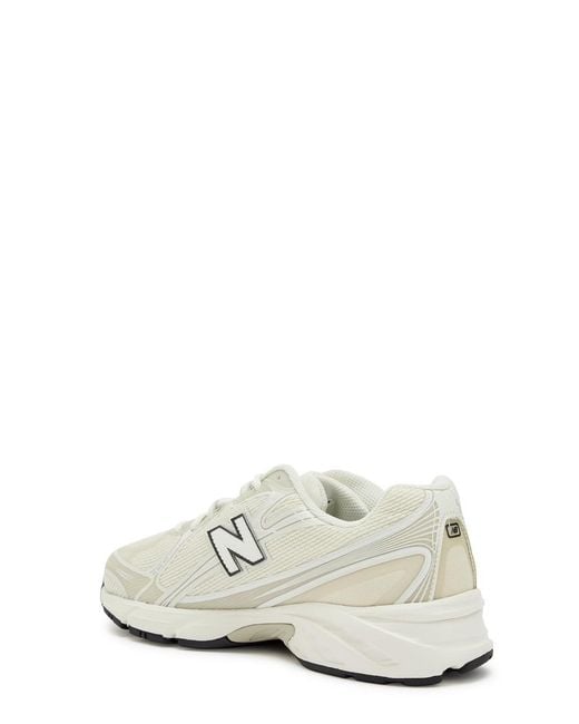 New Balance White 740 Panelled Mesh Sneakers