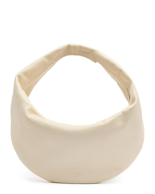 Khaite Natural Olivia Medium Leather Top Handle Bag