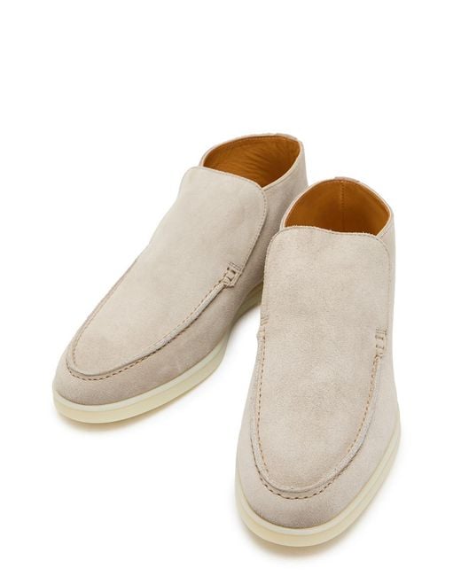 Aurélien White City Suede Loafers for men