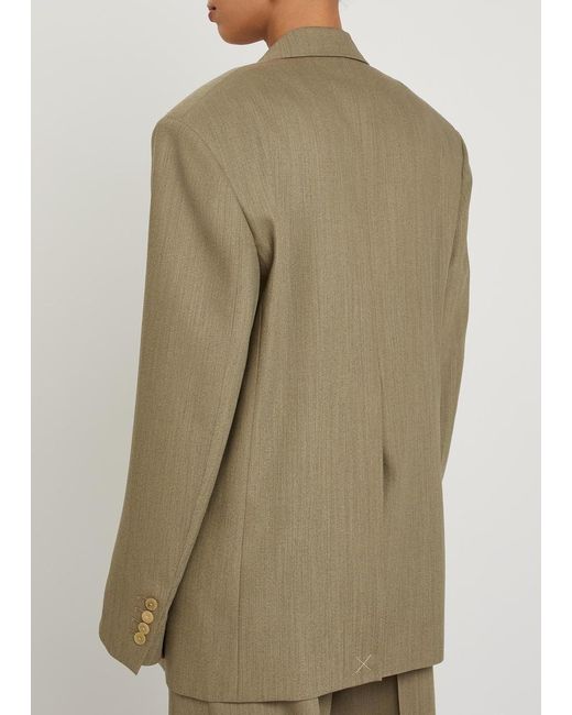 Calvin Klein Green Avery Wool-Blend Blazer