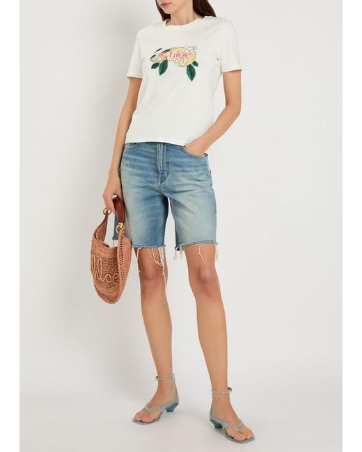 Chloé White Printed Cotton T-Shirt
