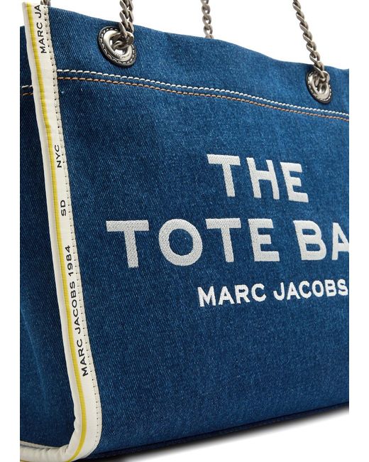 Marc Jacobs Blue The Tote Medium Denim Tote