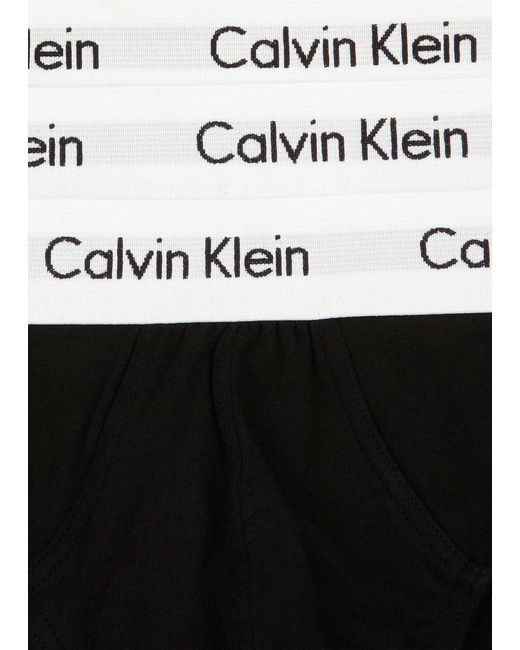 Calvin Klein Black Stretch Cotton Briefs for men