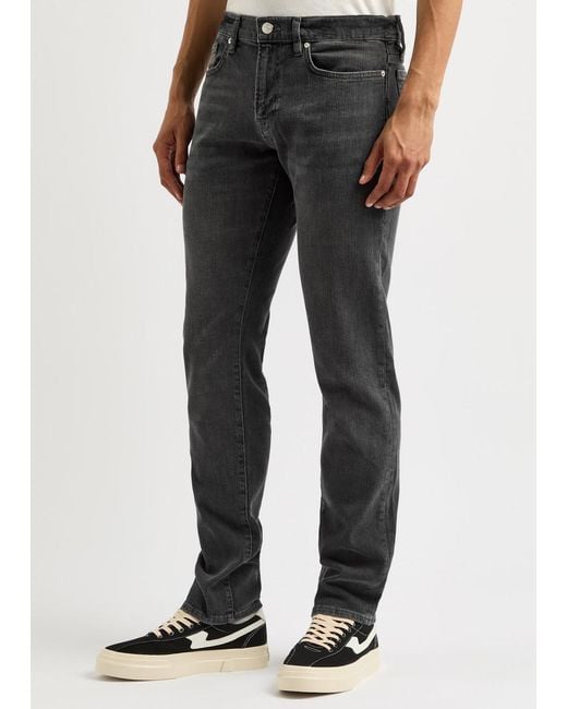 FRAME Gray L'Homme Slim Slim-Leg Jeans for men