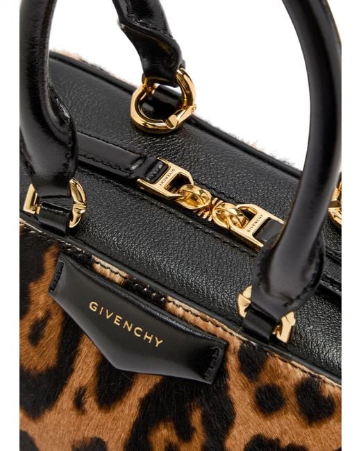 Givenchy Multicolor Antigona East-West Mini-Print Calf Hair Cross-Body Bag