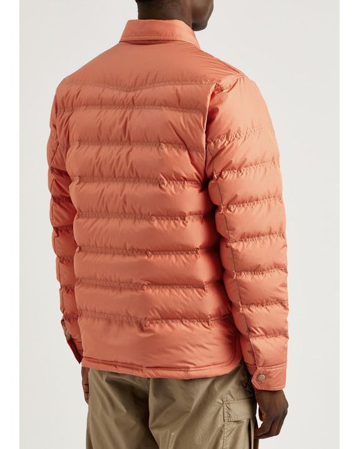 3 MONCLER GRENOBLE Orange Day-Namic Lavachey Quilted Shell Jacket for men