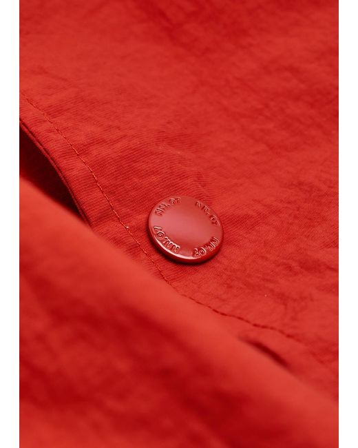 NN07 Red Fenton Crinkled Nylon Jacket for men