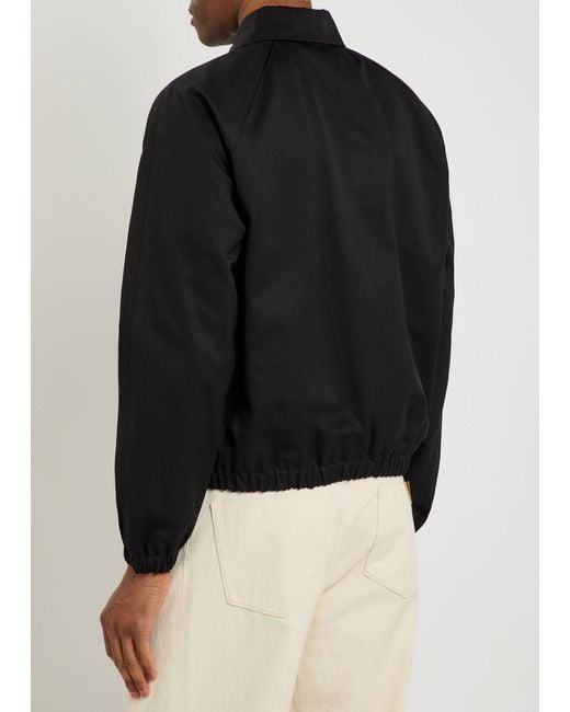 Valentino Garavani Black Vlogo Cotton Jacket for men