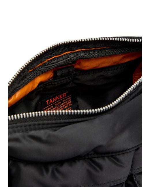 Porter-Yoshida and Co Black Tanker Nylon Belt Bag for men