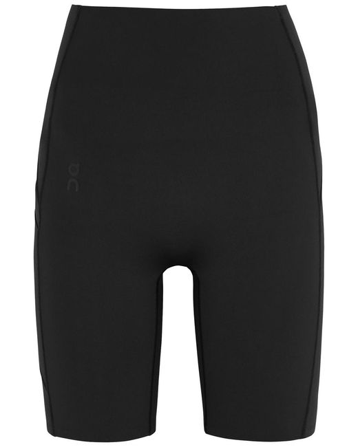 On Shoes Black Running Movement Stretch-Jersey Shorts, Shorts, , Large
