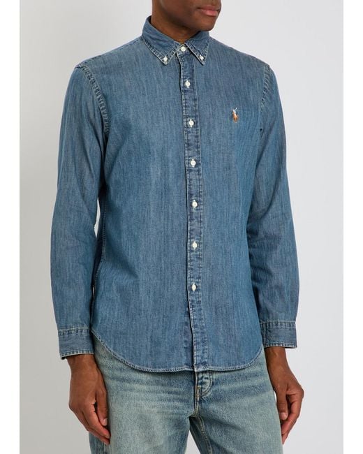 Polo Ralph Lauren Blue Shirt for men