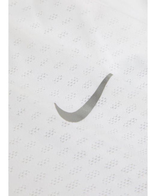 Nike White Dri-Fit Adv Jersey Running T-Shirt for men