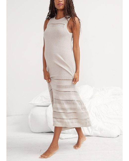 HATCH White The Dion Sweater Dress