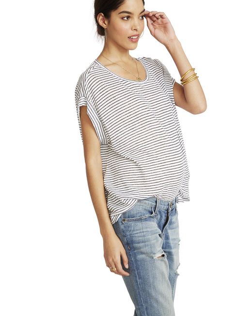 hatch linen circle tee