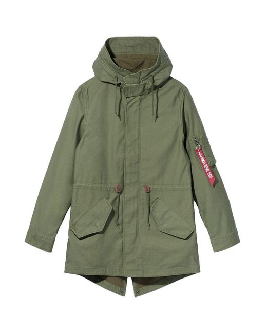 alpha industries parka fishtail