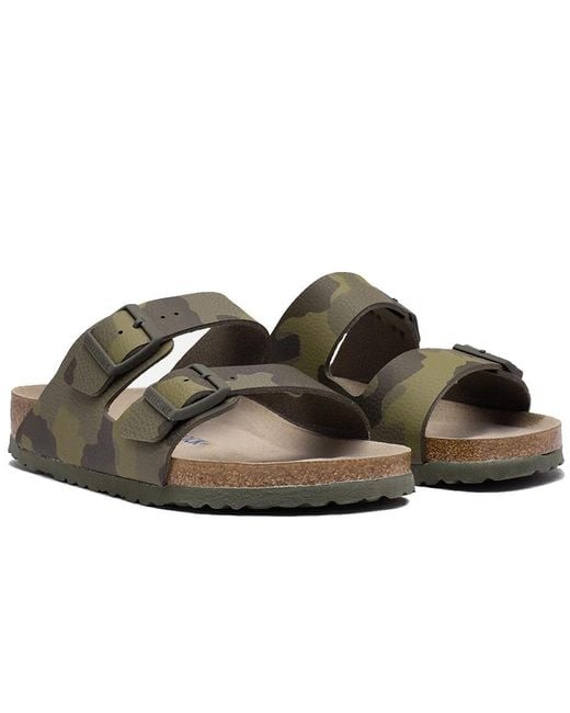 birkenstock arizona soft footbed green