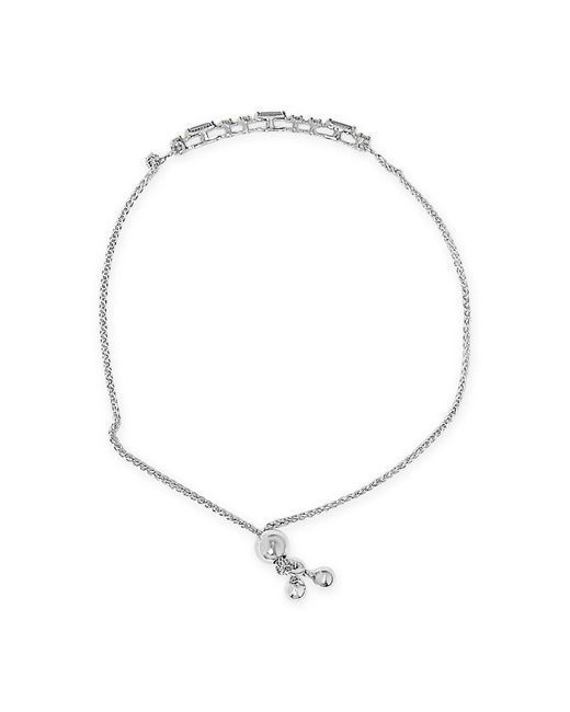 Haus of Brilliance Blue 925 Sterling Created Sapphire And Sapphire Bolo Bracelet