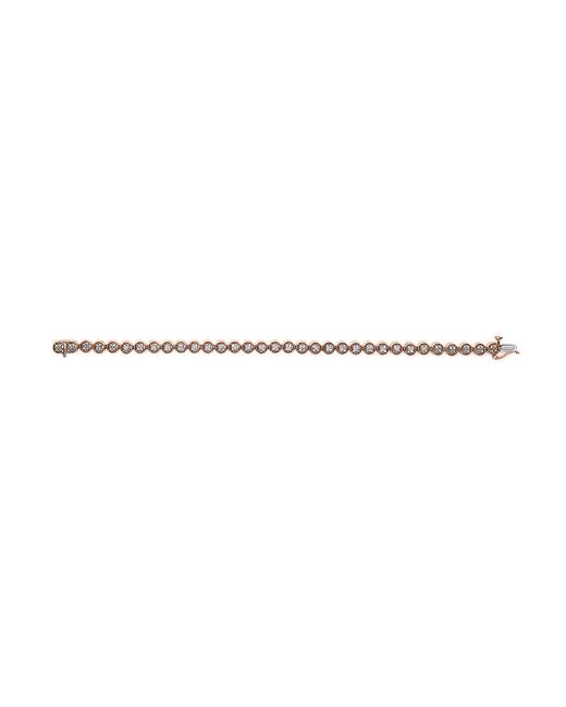 Haus of Brilliance Metallic 14K Over .925 Sterling 1/4 Cttw Diamond 7" Open Circle Wheel Link Tennis Bracelet (I-J Color, I2-I3 Clarity)