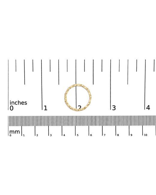 Haus of Brilliance Metallic 10K 1/10 Cttw Paperclip Style Link Band Ring (H-I Color, I1-I2 Clarity)