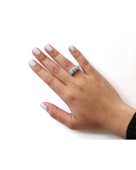 Haus of Brilliance White 10K 1.00 Cttw Diamond Starburst Ring Band (H-I Color, I1-I2 Clarity)