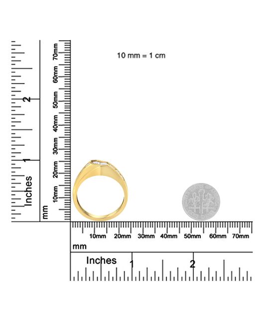 Haus of Brilliance Metallic 14Kt Round Cut Diamond Ring (1 Cttw, H-I Color, Si2-I1 Clarity) for men