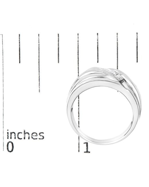 Haus of Brilliance White 925 Sterling 1/2 Cttw Diamond Channel Set 3-Stone Band Ring for men