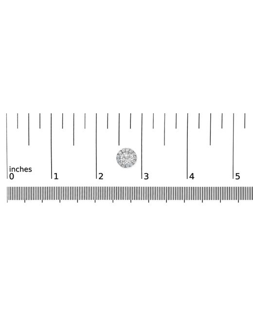 Haus of Brilliance Metallic 14K 3/4 Cttw Lab-Grown Diamond Floating Halo Stud Earring (F-G Color, Vs1-Vs2 Clarity)