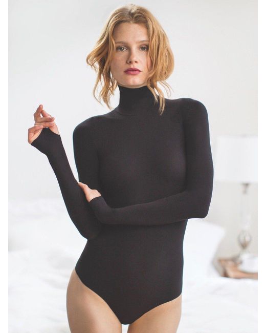 turtleneck thong bodysuit