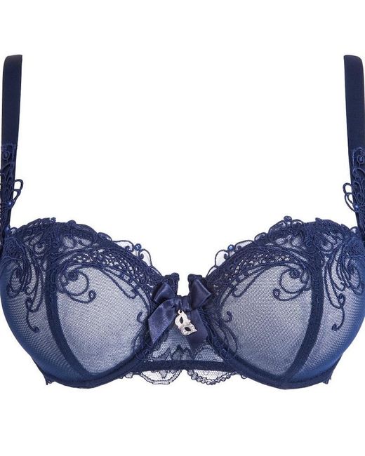 Lise Charmel Lace Vertical Seam Demi Cup Bra Lyst