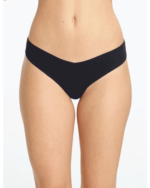 black seamless panties