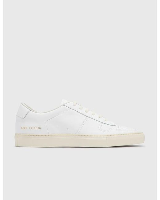 Common Projects Leather Bball Summer Edition Low Sneakers in White for Men - Lyst