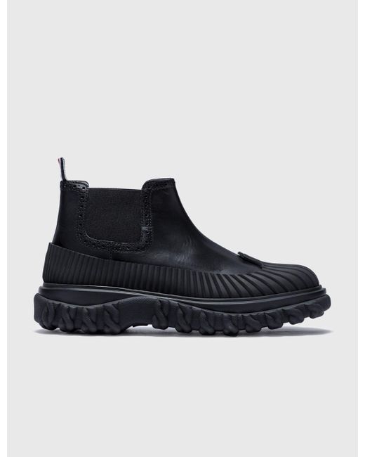 Thom Browne Mid-top Chelsea Duck Boots in Black for Men | Lyst