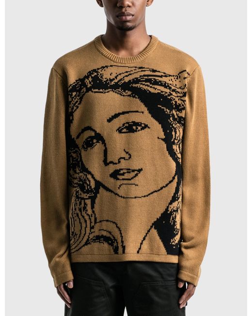 Stussy Venus Sweater in Brown for Men - Lyst