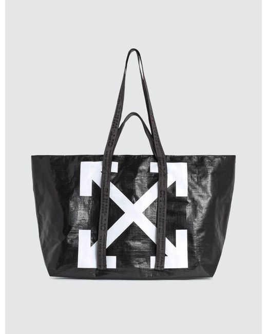 off white pvc tote bag