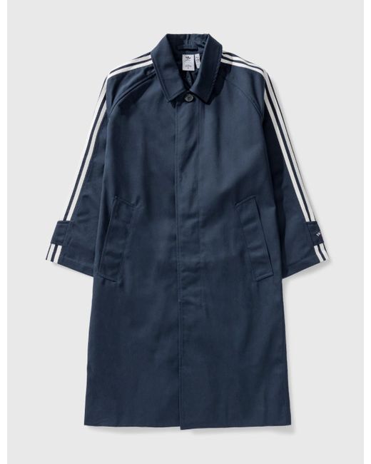 adidas Originals Cotton Noah X Trench Coat in Blue for Men | Lyst Canada