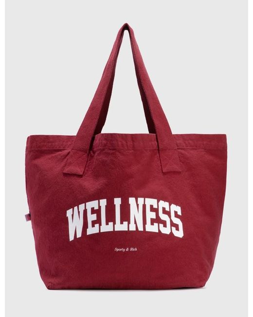 Sporty & Rich Cotton Wellness Ivy Tote Bag in Red Lyst