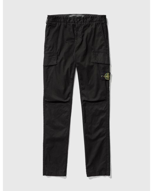 Stone Island Parachute Cargo Pants in Black for Men | Lyst