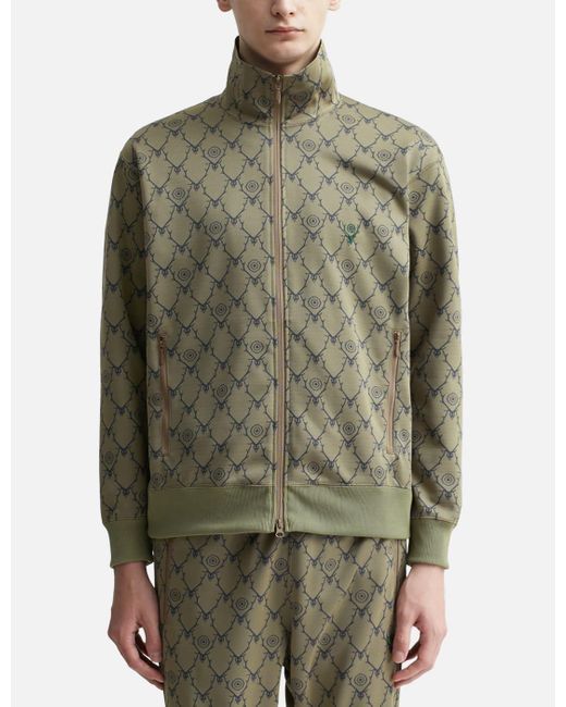 South2 West8 Trainer Jacket in Green for Men | Lyst