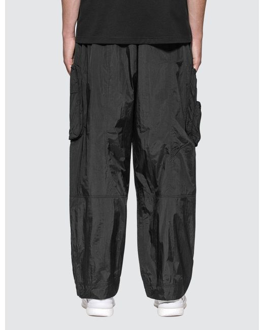 Y-3 Cotton Shell Joggers in Black for Men - Lyst